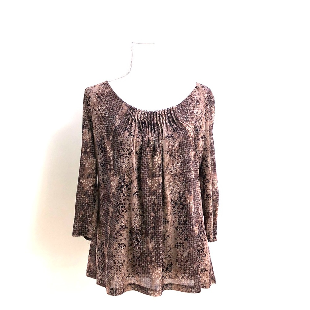 Liz Claiborne XL Gauzy Pleated Blouse with lining